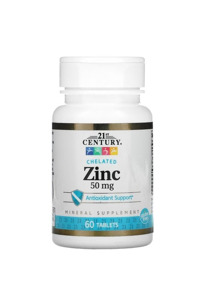 21st Century Zinc 50 mg 60 Tablets