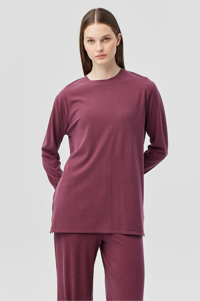 PAULMARK Women's Slim F Corded Fabric Tunic