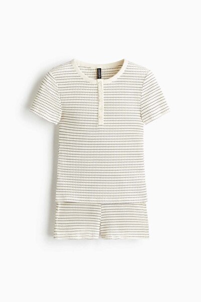 H&M 2-piece ribbed jersey set