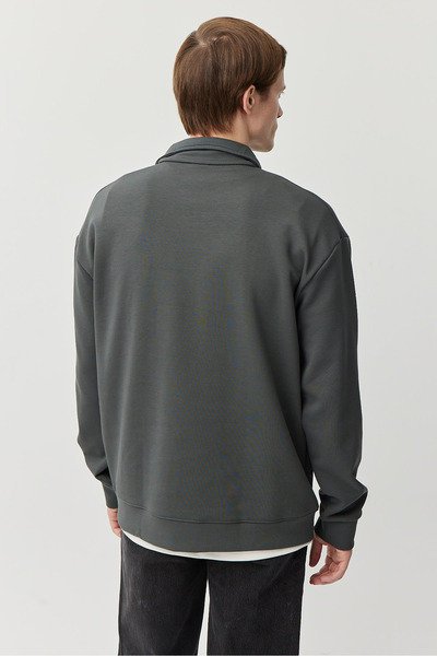 PAULMARK Ανδρικό μπλουζάκι με φερμουάρ