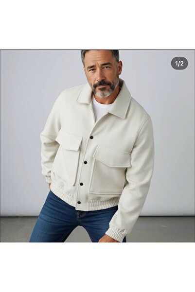 ATKGİYİM اتجاه الموسم الجديد: سترة رجالية بياقة قميص ذات مظهر صوفي ونسيج محبب