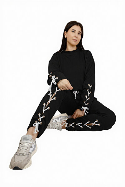 celevri Cool tracksuit with eyelets, made of 100% premium cotton, for women