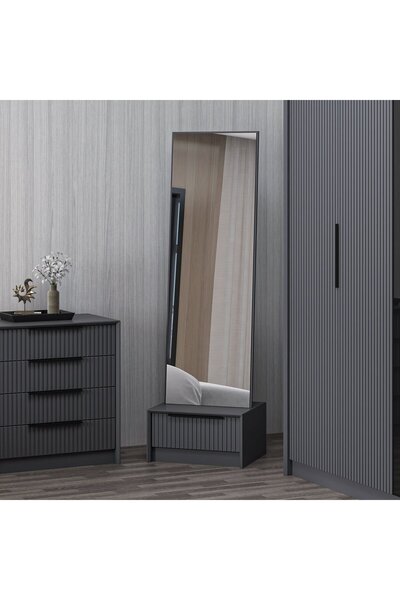 Minar Kale Luxe Boy Aynası - Antrasit