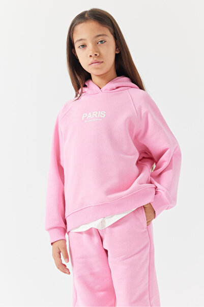 PAULMARK Φούτερ για κορίτσια με τύπωμα με κουκούλα