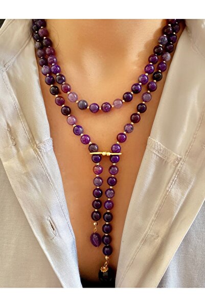 Takkı by Handan Mor akik taşı tasarım kolye .