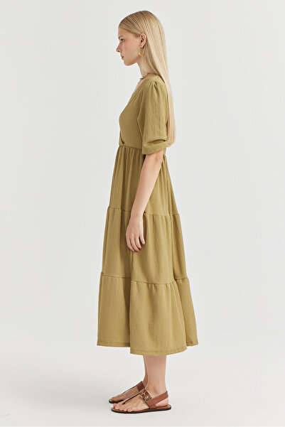 PAULMARK Rochie texturată cu decolteu în V pentru femei