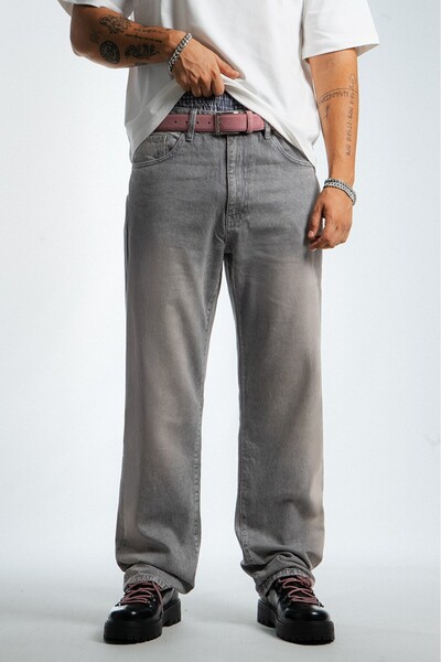 GRJ denim Ash Drift Baggy Fit Gray Men's Jeans