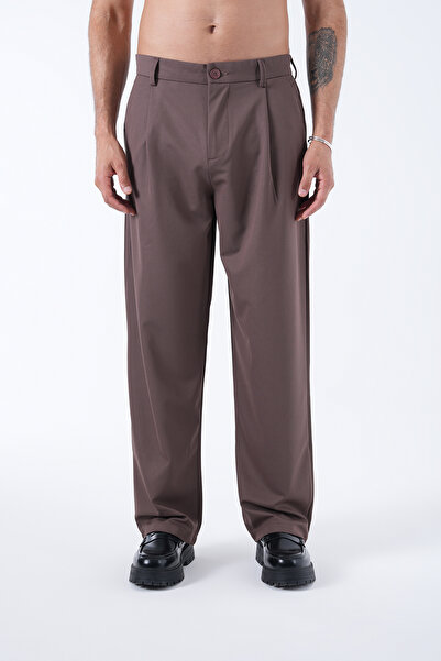 2512 Clothing Pleated Elastic Waist Trousers