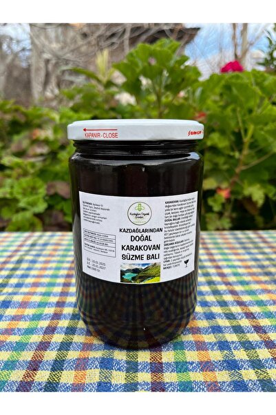 KAZDAĞLARI ORGANİK LEZZETLER Süzme Karakovan Balı – Doğal & Saf 1500 tl