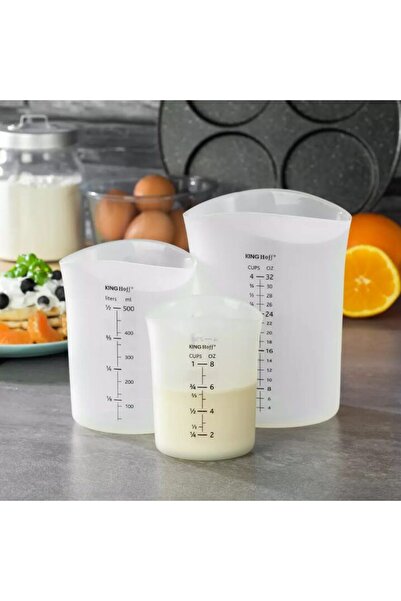 Kinghoff Plastic container for measuring liquids, capacity 1000 ml, graduated,