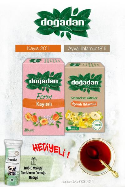 Doğadan شاي البتولا مع الكرز والآيفالا ورفيقته روزي كهدية