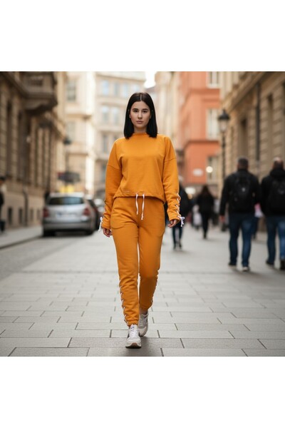 celevri Cool tracksuit with eyelets, made of 100% premium cotton, for women