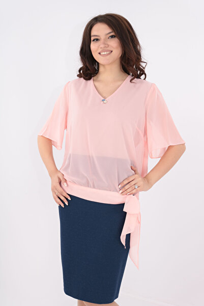 Vanessa Line RO Navy blue dress and pink veil