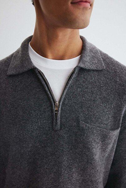 H&M Regular Fit Zip-top jumper