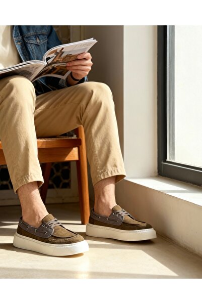 NUG 700 Khaki Suede Daily Casual Shoes