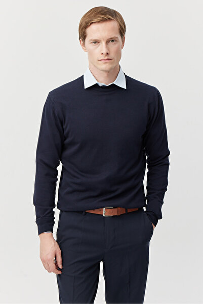 PAULMARK Pulover pentru bărbați cu guler rotund