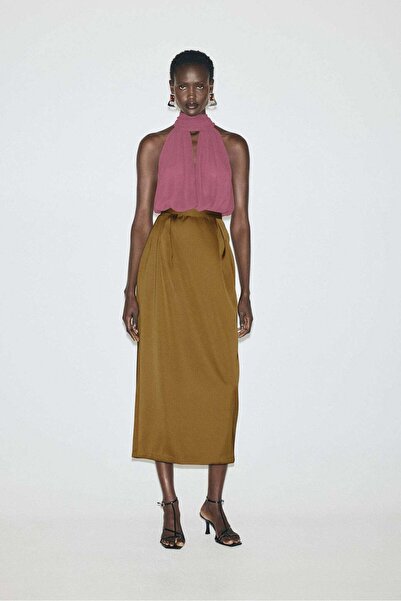 H&M Satin tulip skirt