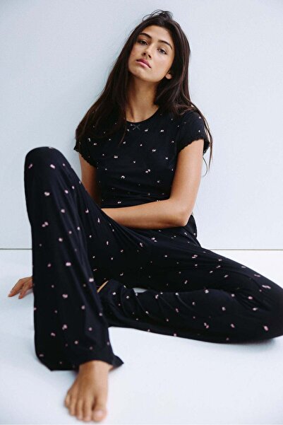 H&M Ribbed cotton pyjamas