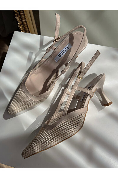 labor Selection File Detail Pointed Toe Heeled Shoes Heel 7 cm