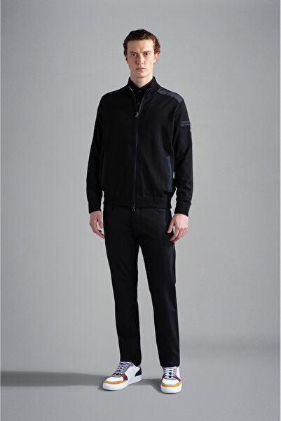 PAUL&SHARK MEN'S ZIPPED PULLOVER C.WWOOL