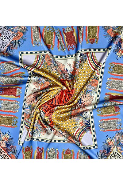 Bolder Scarf Blue Tiger Scarf 70*70 cm