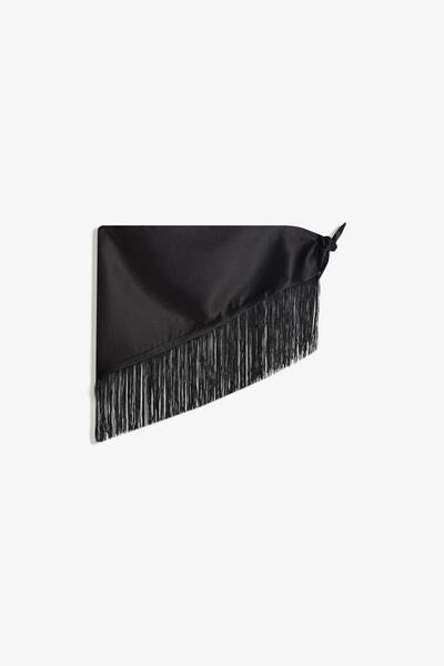 Bershka Fringed sarong scarf