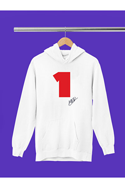 MAGORS Φούτερ F1 με κουκούλα με μακρύ μανίκι από βαμβάκι με στάμπα MAX VERSTAPPEN επένδυση fleece με 3 κλωστές