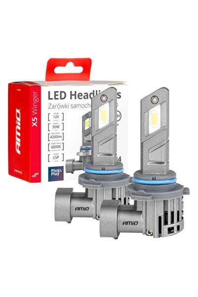 OEM Set Becuri LED auto X5 Winger Series HB4 6000K Canbus AMIO-03949