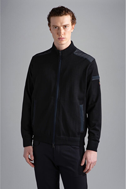 PAUL&SHARK MEN'S ZIPPED PULLOVER C.WWOOL