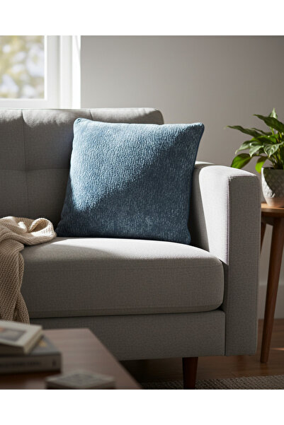 REDTAG Blue Jacquard Cushion