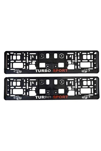 OEM Set 2 suporti numar inmatriculare 3D TURBO SPORT