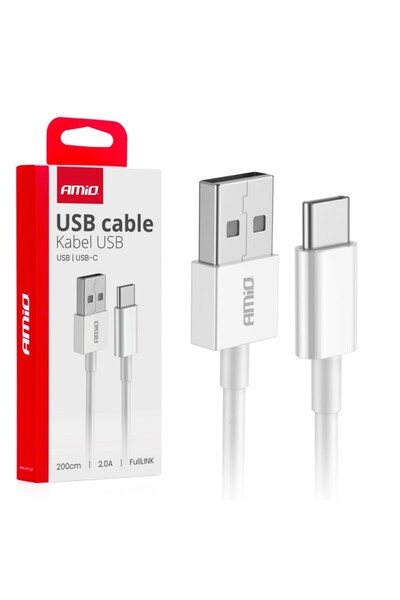 OEM Cablu de încărcare USB-A - USB-C 2A 200 cm FullLINK AMIO-03894