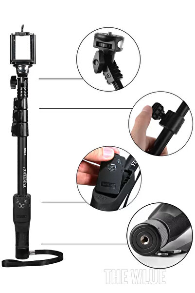 Light Nova Bluetooth Kumandalı Profesyonel Selfie Çubuğu Monopod 125cm