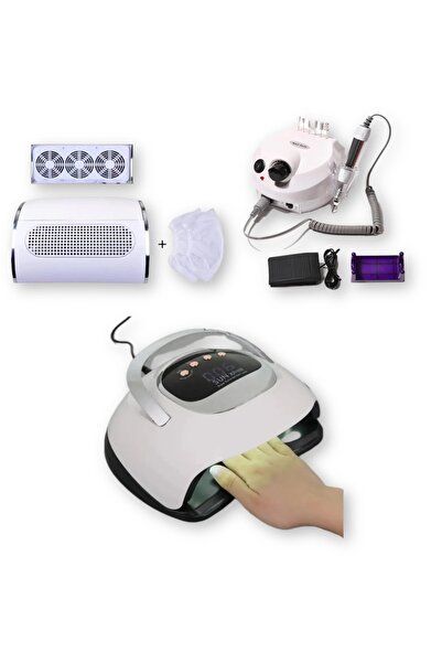 Anıl Gel Polish Freze Makinesi ; 3 Motor Toz Toplama Cihazı ; Uv Sun X21 Kalı...