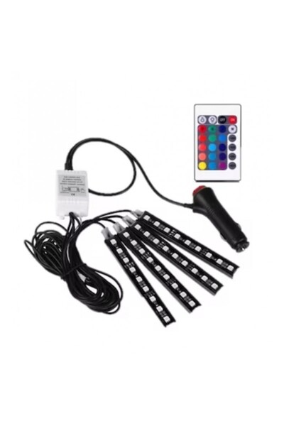 OEM Leduri Ambientale Auto, RGB, 9SMD, alb