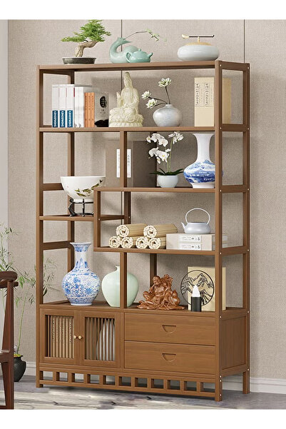 KEKE Multi-Layer Storage Bookshelf Rack Stylish Living Room Home Storage & Display Cabinet