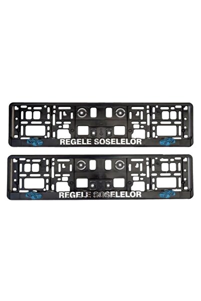 OEM Set 2 suporti numar inmatriculare 3D REGELE SOSELELOR