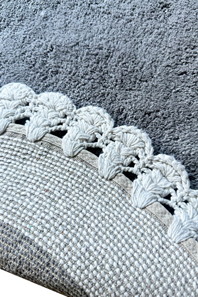 Chilai Home Elexus Gray 100% Cotton 2-Piece Bath Mat Set