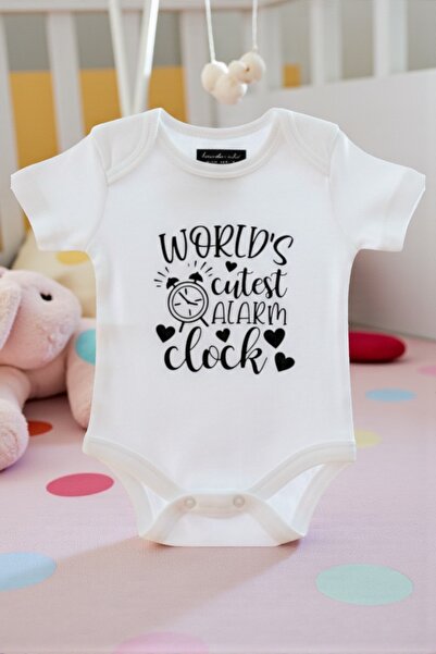 World's Cutest Alarm Clock - Özel Tasarım Bebek Body/Zıbın Baby Bodysuit