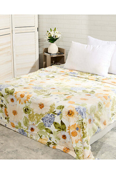 REDTAG Pink Floral Printed Blanket (Double Size)