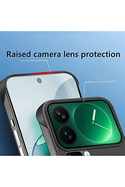 Generic Magnetic Case for Xiaomi 17 Pro Max，without Edges，Ultra Slim，Solid Color Shockproof Borderless Cover