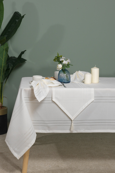 Elart Dream Dinner Set for 12 People 26 Pieces (150X220 cm) Cream