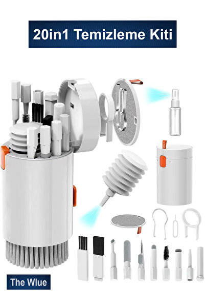 Light Nova 20in1 Bilgisayar, Laptop, Klavye, Telefon, Kulaklık Airpod Temizleyici Fırça Kit Temizleme Seti