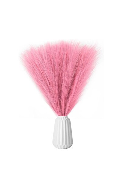 LUXER Set of 3 Artificial Silk Pampas Grass for Home, Office or Event Decorations, Pink