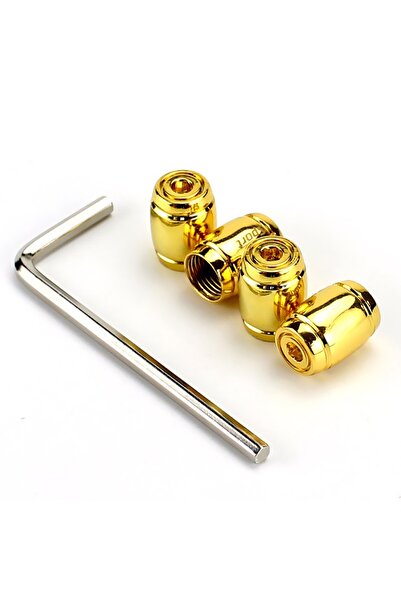 OEM Set capacele valva auto, universale, anti furt, aurii