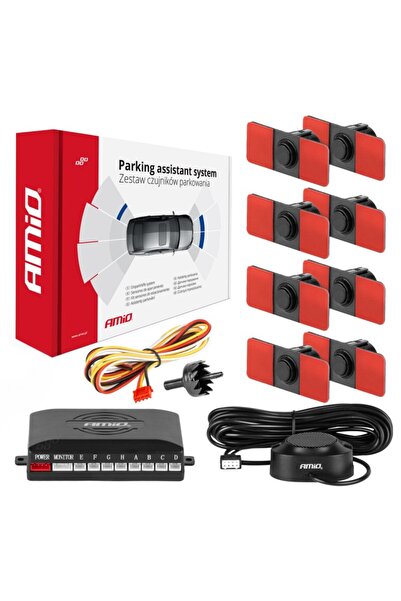 OEM Parking sensor with Buzzer 8 sensor black internal support 16.5mm