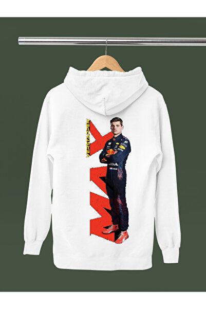 MAGORS Hanorac F1 din bumbac imprimat MAX VERSTAPPEN, cu mânecă lungă, cu cu ...