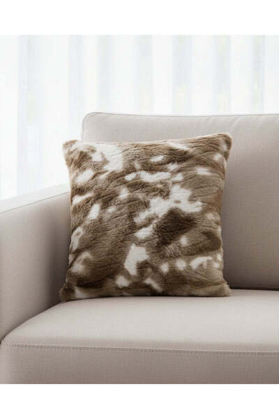REDTAG Brown Fur Cushion