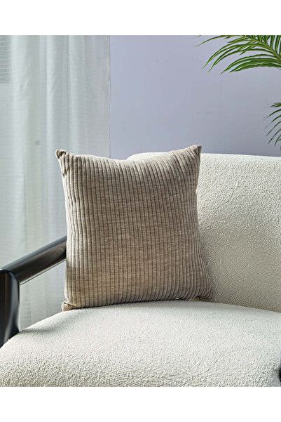 REDTAG Beige Corduroy Cushion