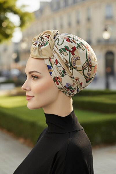 Aisha's Design Μπορεί να συνδεθεί από πίσω, μοτίβο τουρμπάν με καπέλο, DB-202